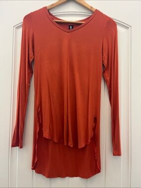 Agnes & Dora Long Sleeve Tunic in Burnt Orange